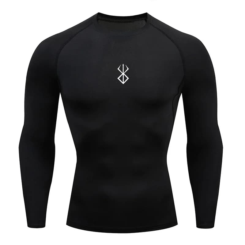Camiseta de Compressão Masculina Nível 4 2026 Nova Coleção Anime para Fitness, Esportes e Corrida – Camiseta Esportiva Justa de Secagem Rápida para Treino