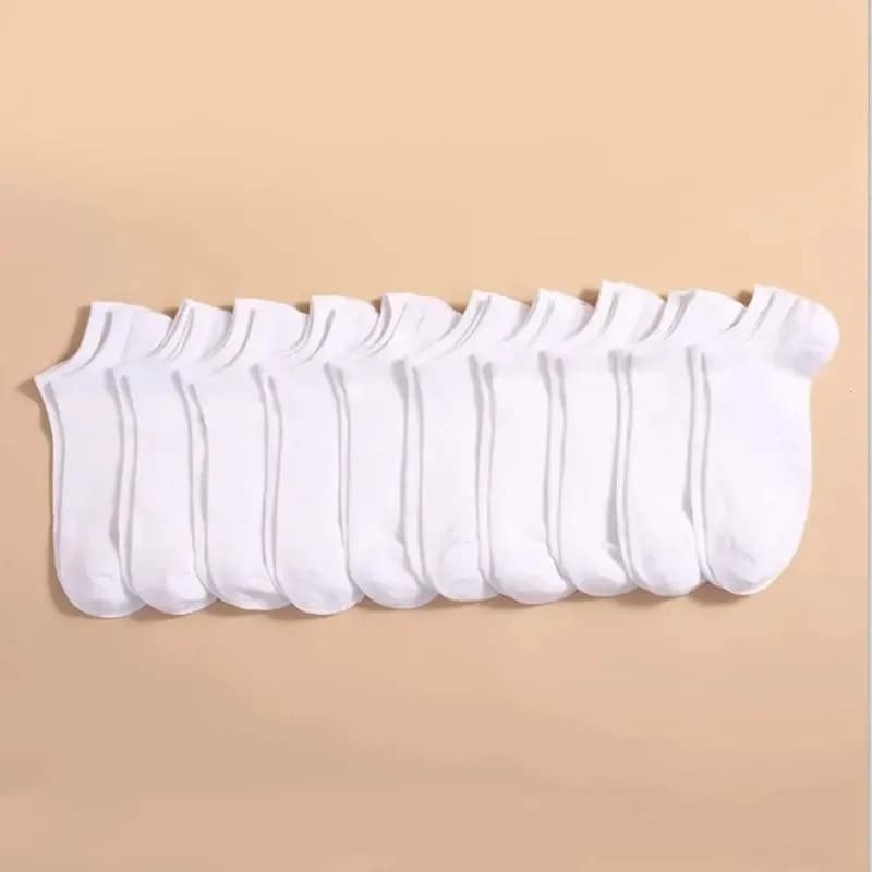 Meias de corte baixo unisex, 10 pares, unisex, respirável, anti-odor, absorção de suor, corte baixo, para homens e mulheres