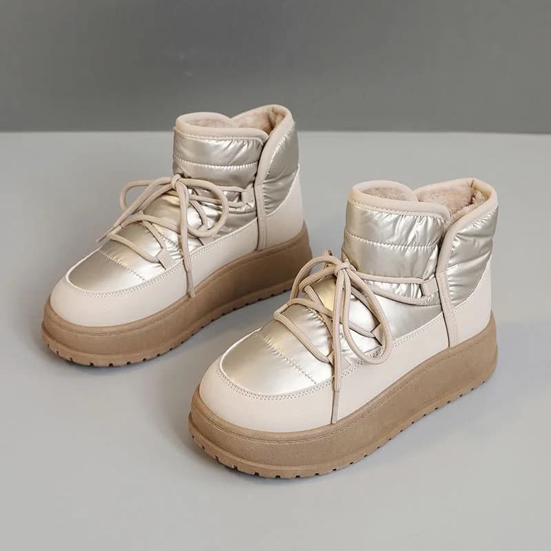 2024novas botas de neve femininas botas de plataforma de moda para mulheres inverno de pelúcia sapatos de algodão quente botas de tornozelo à prova dwaterproof água botas de mujer