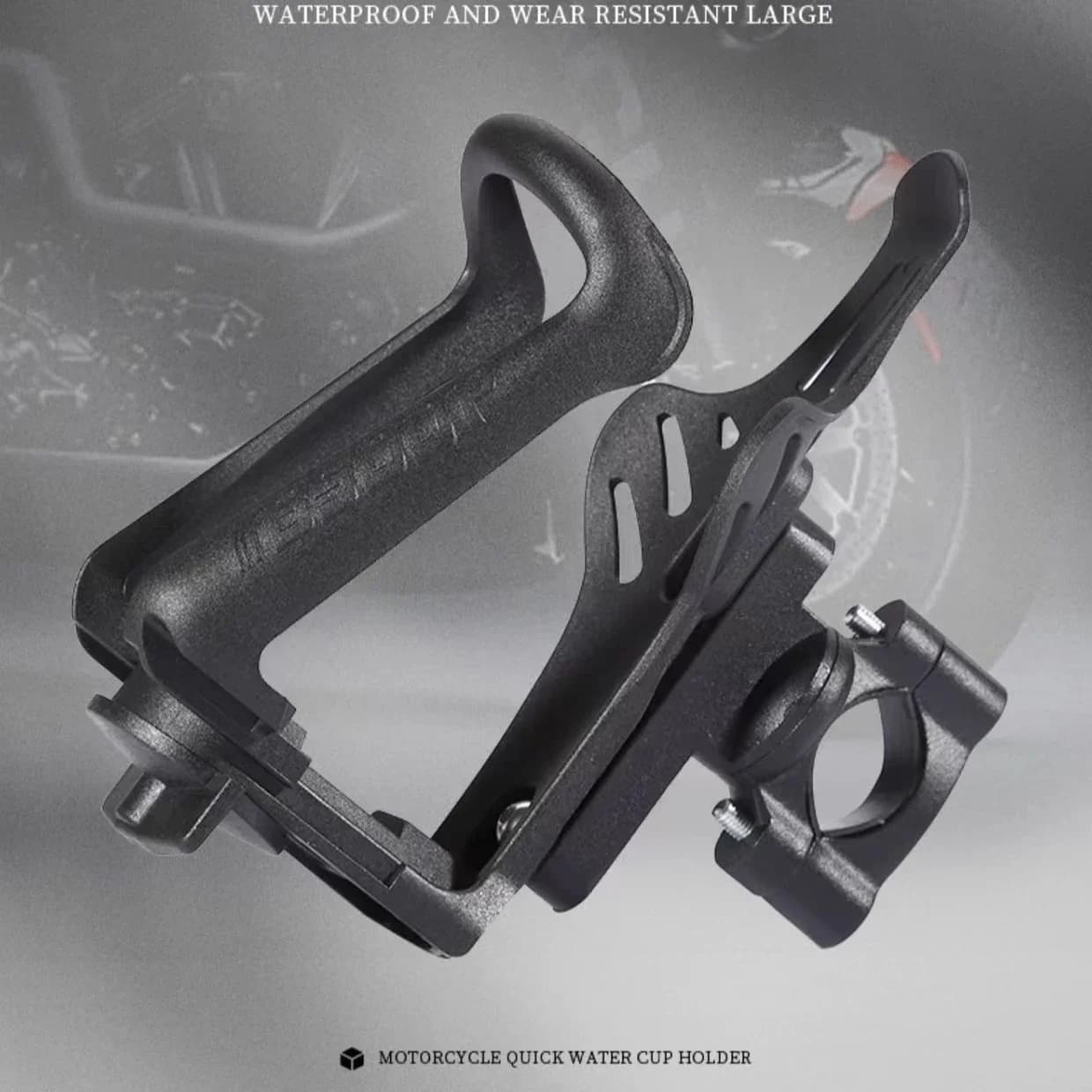 Suporte de garrafa de largura ajustável para carrinho de bebê motocicleta scooter atv bicicleta adequado para garrafas de tamanhos diferentes suporte de copo
