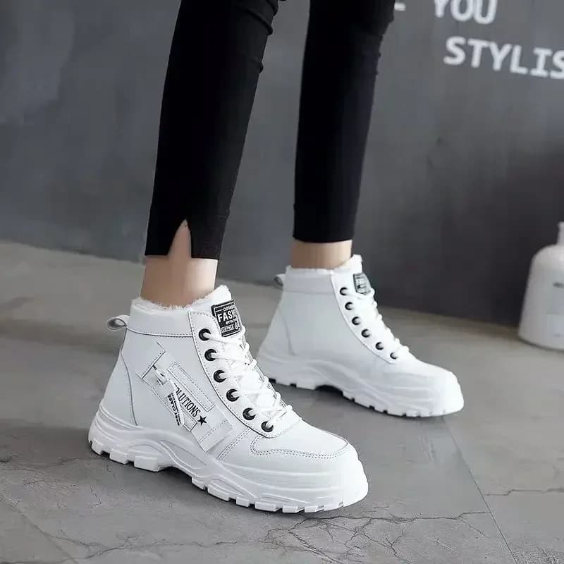 Botas de neve de inverno para mulheres casuais sapatos de alta qualidade quentes das mulheres tênis plataforma tornozelo botas plus size 45 zapatillas de mujer novo
