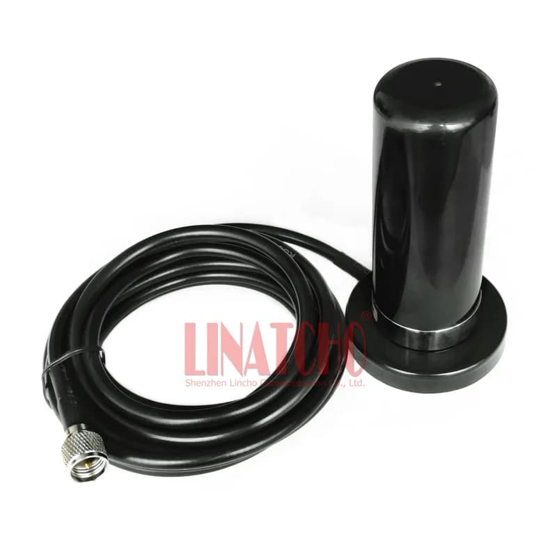 Antena de rádio bidirecional para veículo, banda dupla vhf uhf gm300 gm950 sm120 sm50g com cabo de base de montagem magnética conector mini uhf