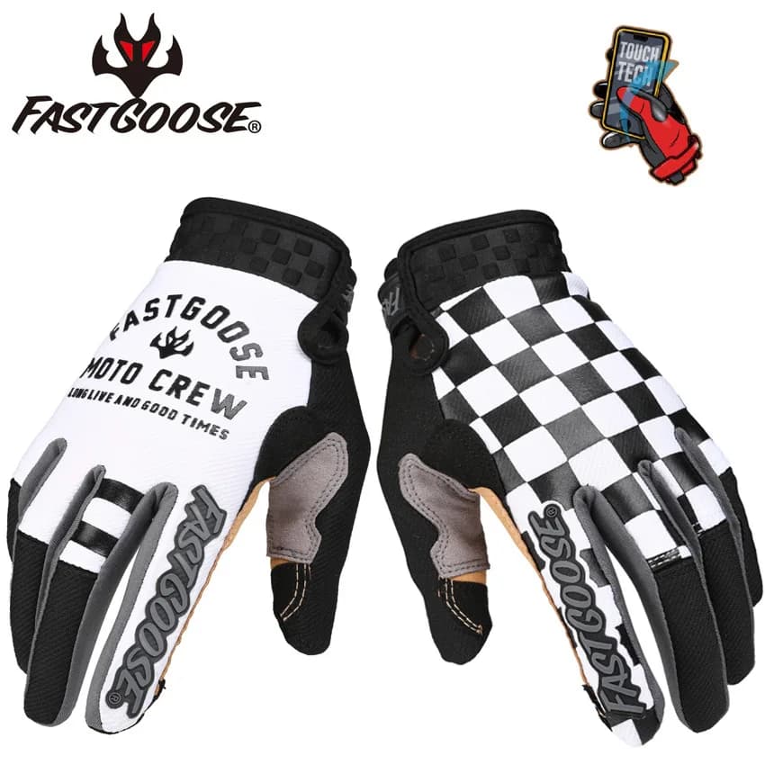 Fastgoose motocross mx luvas esportivas retro piloto motocicleta mountain bike bmx dh mtb ciclismo equitação luvas