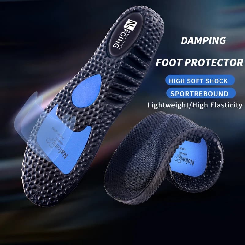 Palmilhas esportivas para sapatos sola absorção de choque desodorante almofada respirável palmilhas de corrida para pés homem mulher almofadas de cuidados de massagem
