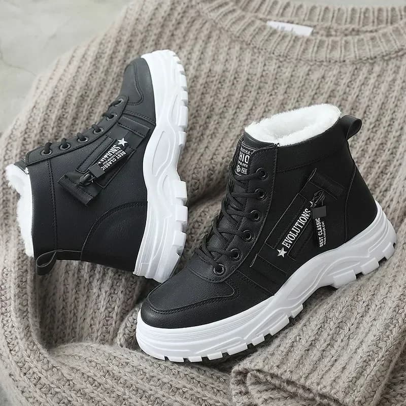 Botas de neve de inverno para mulheres casuais sapatos de alta qualidade quentes das mulheres tênis plataforma tornozelo botas plus size 45 zapatillas de mujer novo