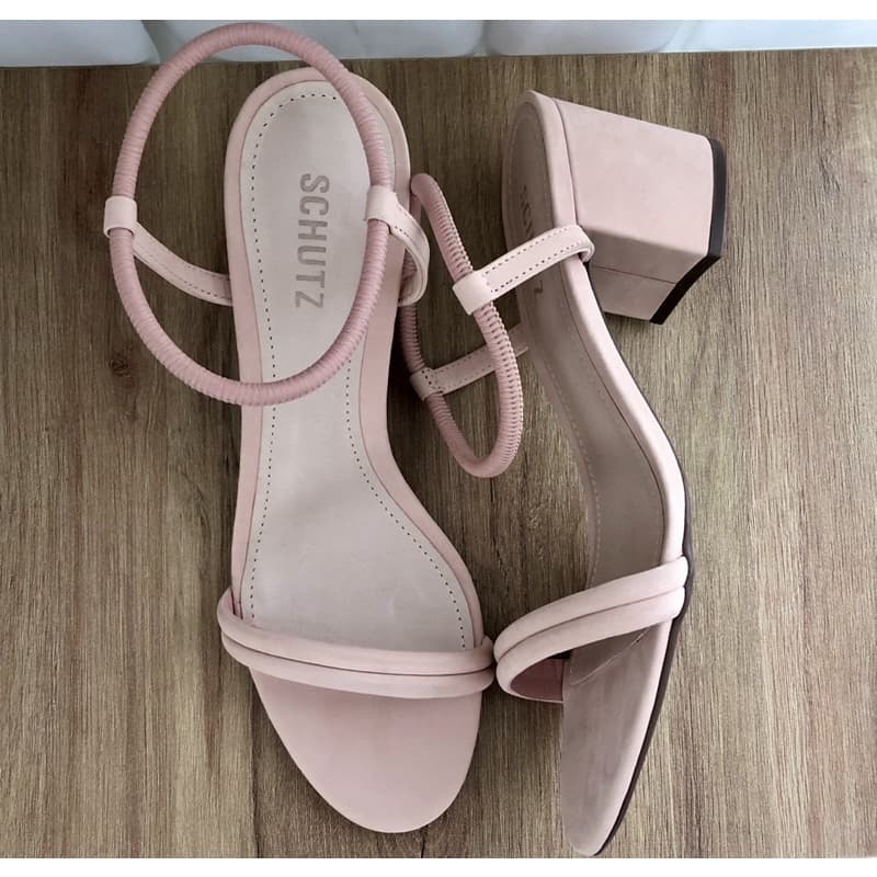Sandália Block Rose Schutz 37 Original