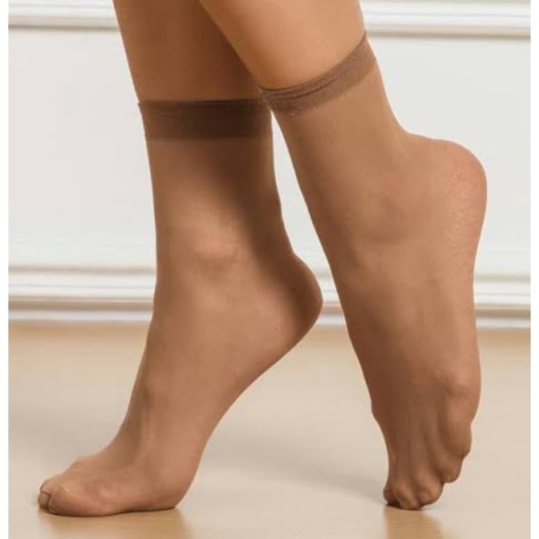 10 Pares Meia FINA SEDA social feminina cano médio n 34 a 42 meias fininha soquete fibra elástica bambu