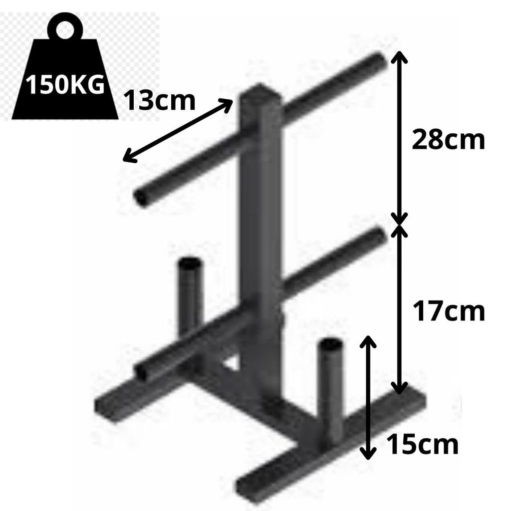 Suporte de Anilhas e Barras  Organizador Casa e Academia P/ anilhas de  1kg a 10kg