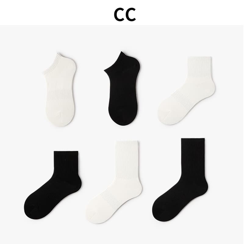 Meias esportivas para meninos e Meninas  CC Meia Cano Curto Soquete Atacado 12 Par Meias  Cano Longo grosso Sport ALGODÃO