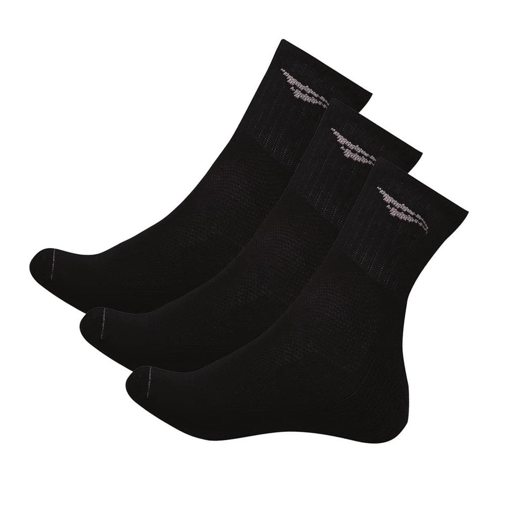 Meia Esportiva Penalty Cano Médio Preta C/3 Pares