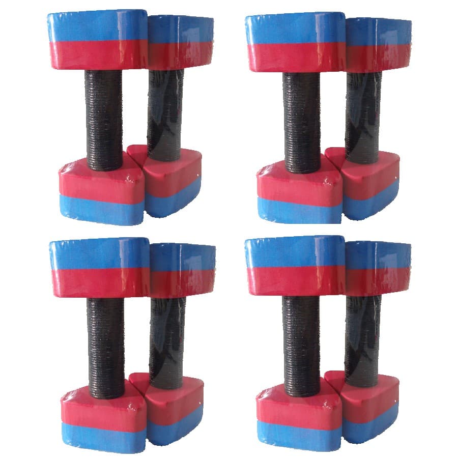 4 Pares Halter Original Hidro 1 Kg a 2 Kg No Plastico - 8 Halteres Profissional Promoção