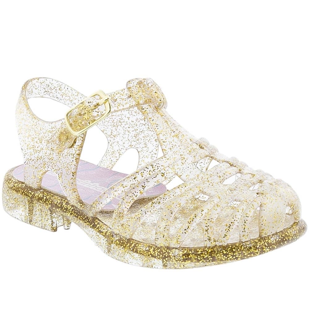 Sandália Rasteira Aranha Baby e Infantil Feminino Cristal Prata Rosa Pink Prata Preta Rose Blush Estrelinha