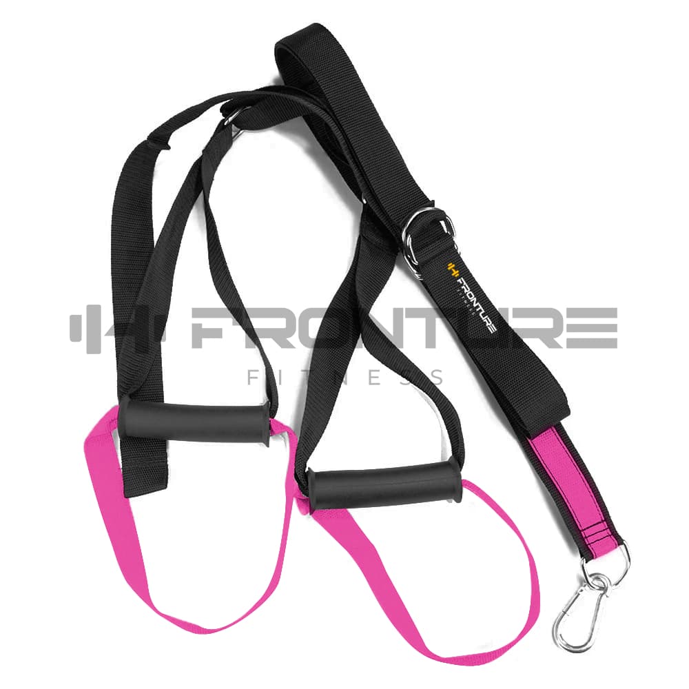 Fita De Treinamento Suspenso Funcional Feminino Rosa Pilates Trx Suspensão Alongamento Fortaleciment