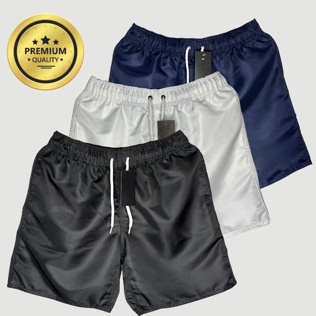 KIT COM 3 Shorts Masculino Mauricinho LISA Antiodor Bermuda Esportiva Academia Bermuda Corrida Praia