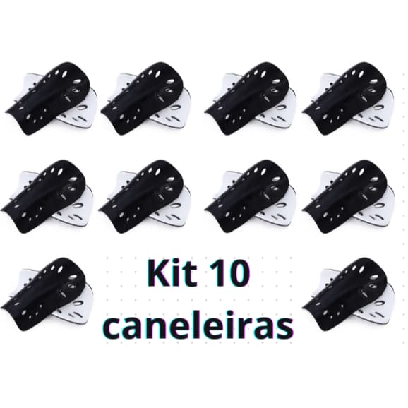 Kit 10 Caneleira para Futebol mini caneleira Proteção Esporte ao Ar Livre Par SLIM