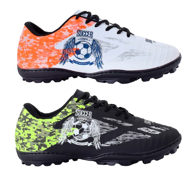 Kit chuteira de society Masculino chuteira society masculino reforçada Costurada