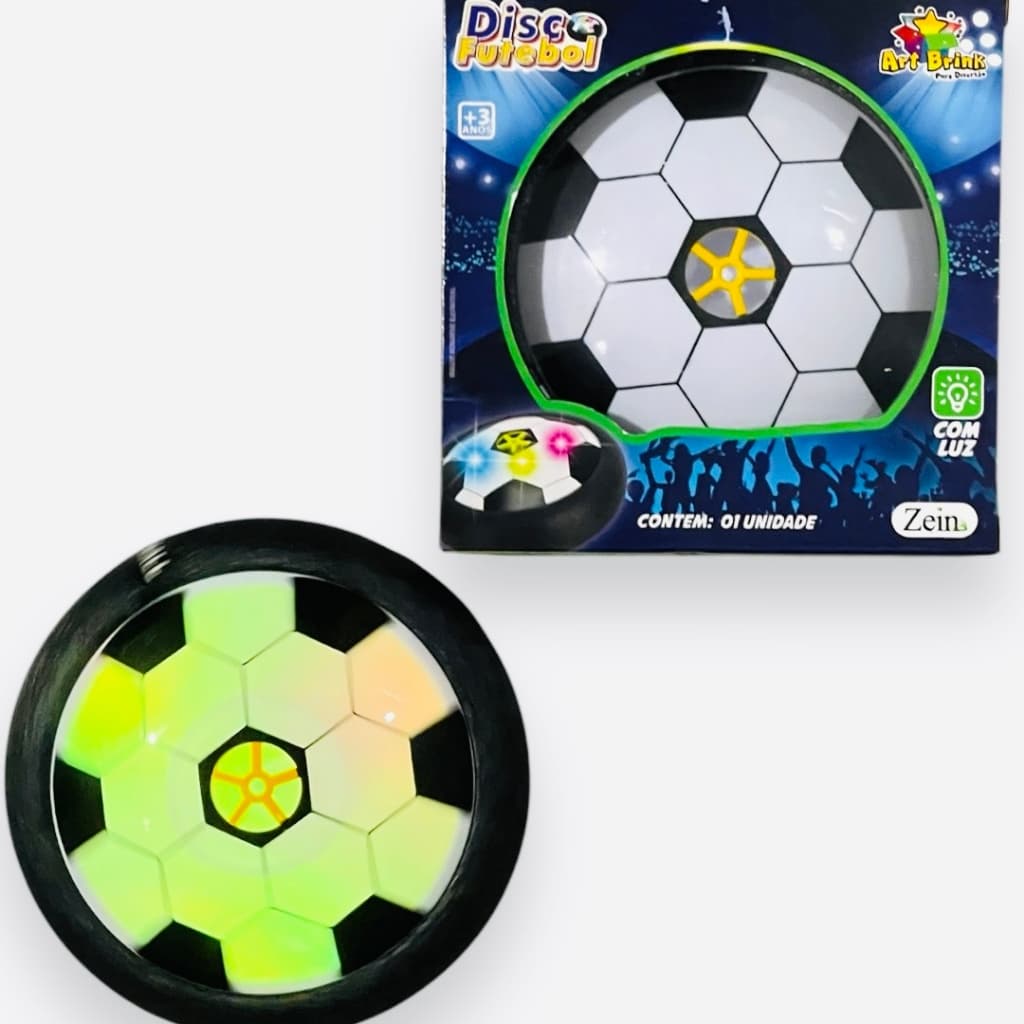 Bola De Futebol Flutuante Bola Futebol De Disco Deslizante Led Piscante Brinquedo Infantil Bola Elétrica
