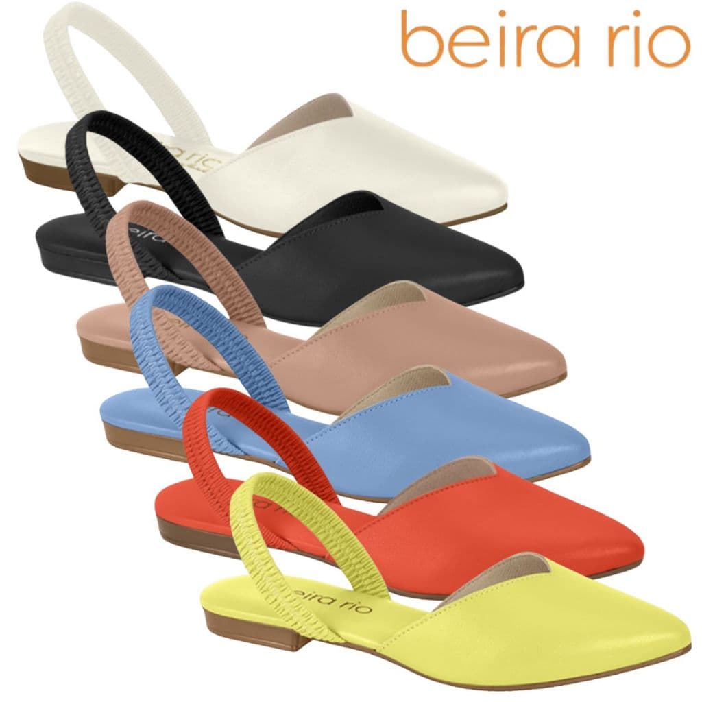 Sandalia Beira Rio Original Feminina Casual Sandalia Rasteira Com Fashion Confortoa