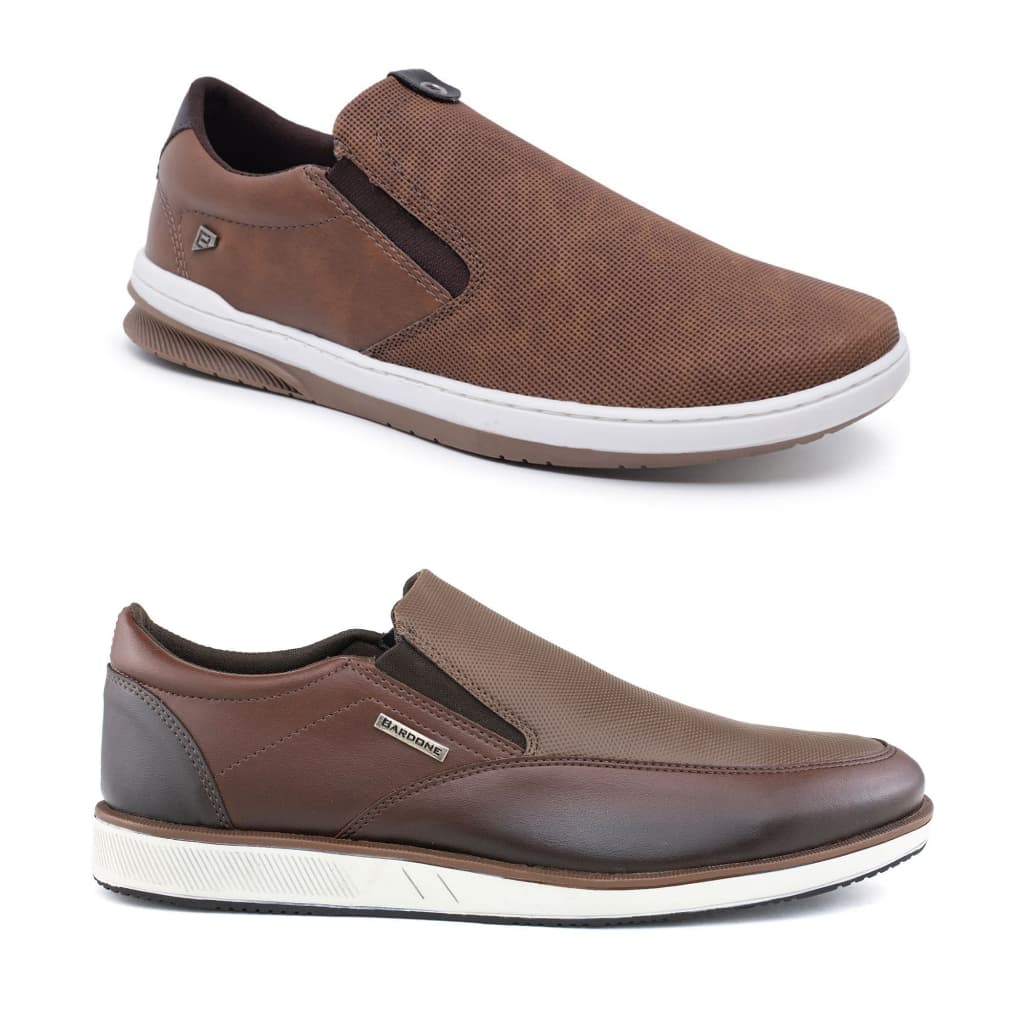 Kit 2 Sapatênis Slip-On Urban & Sapatênis Estilo Social