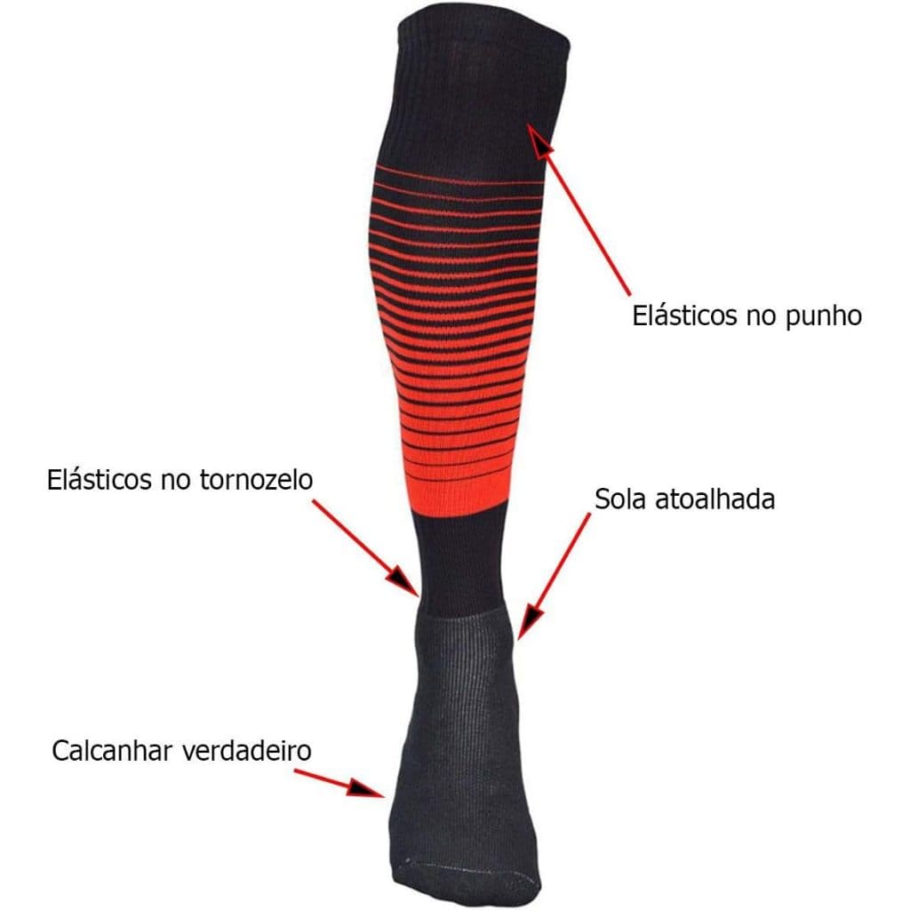Meiao de Futebol Profissional Degrade Meiao Esportes Meia Crossfit Basquete Volei Diversas Cores