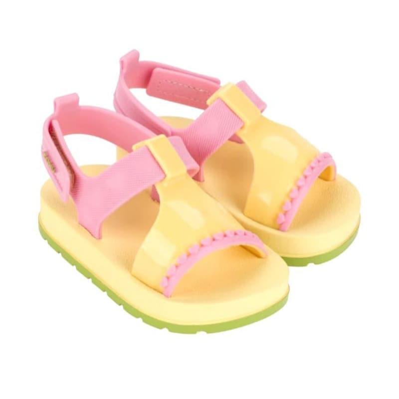 Sandália infantil Zaxynina Aconchego sandália de bebê conforto velcro promoção Grendene Kids sandália macia para bebe