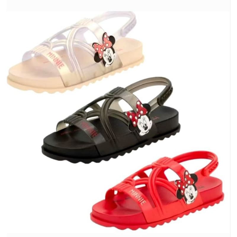 Sandalia Infantil Minnie Zig Zag Grendene Kids Multicoloridas confortavel sandalia de menina baby sandalia de passeio