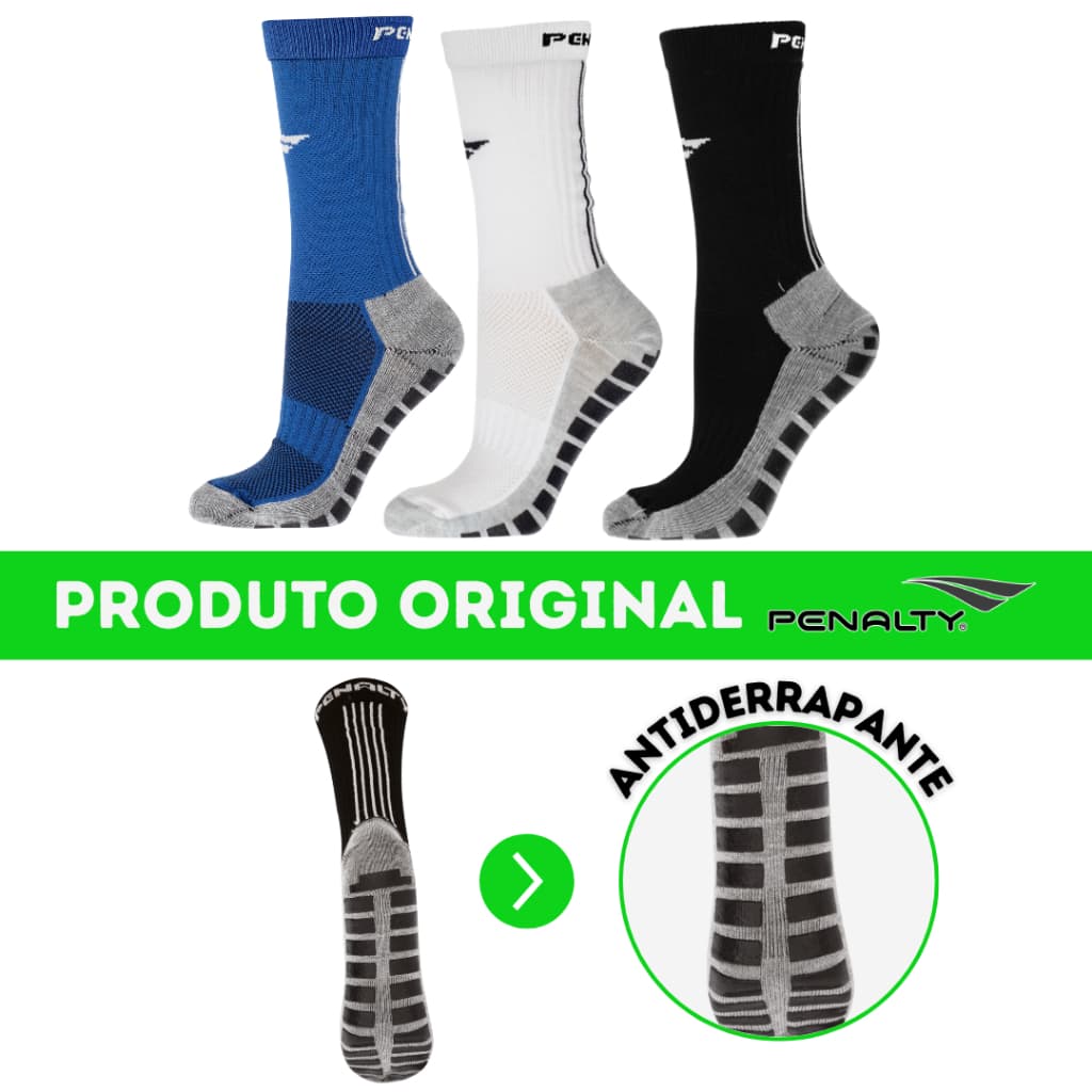 Meia De Futebol Com Antiderrapante Penalty - 39-44