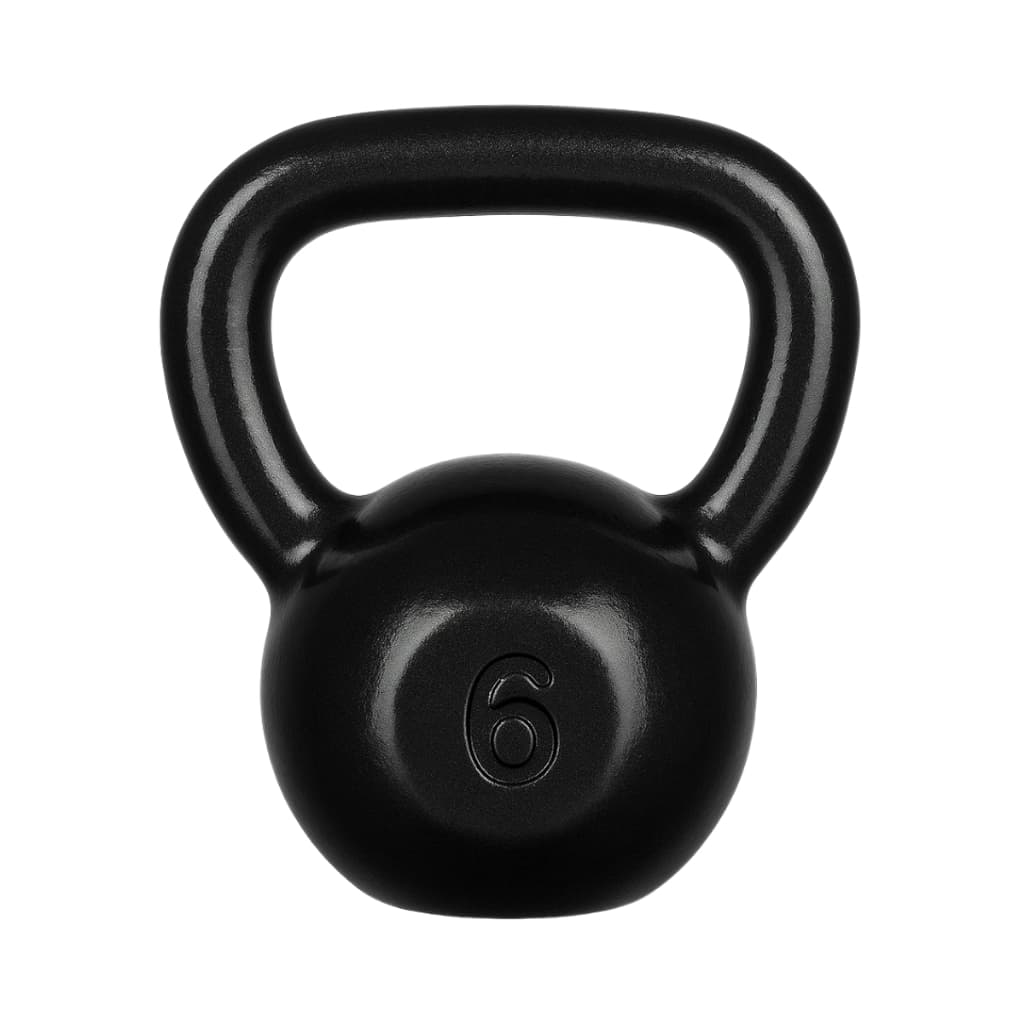 Kettlebell Agachamento Excercicios Kettlebell Bola De Peso Treinamento Preto 6 Kg