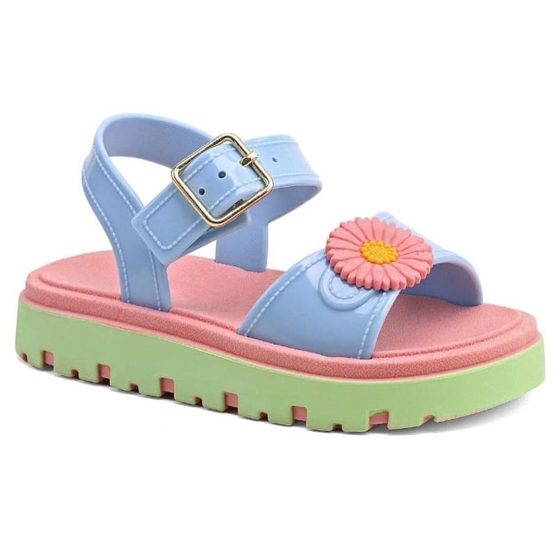 Sandália Papete Infantil Bebe 🌼 Flor Confortável Lançamento Fashion Sandália Papete Confortável