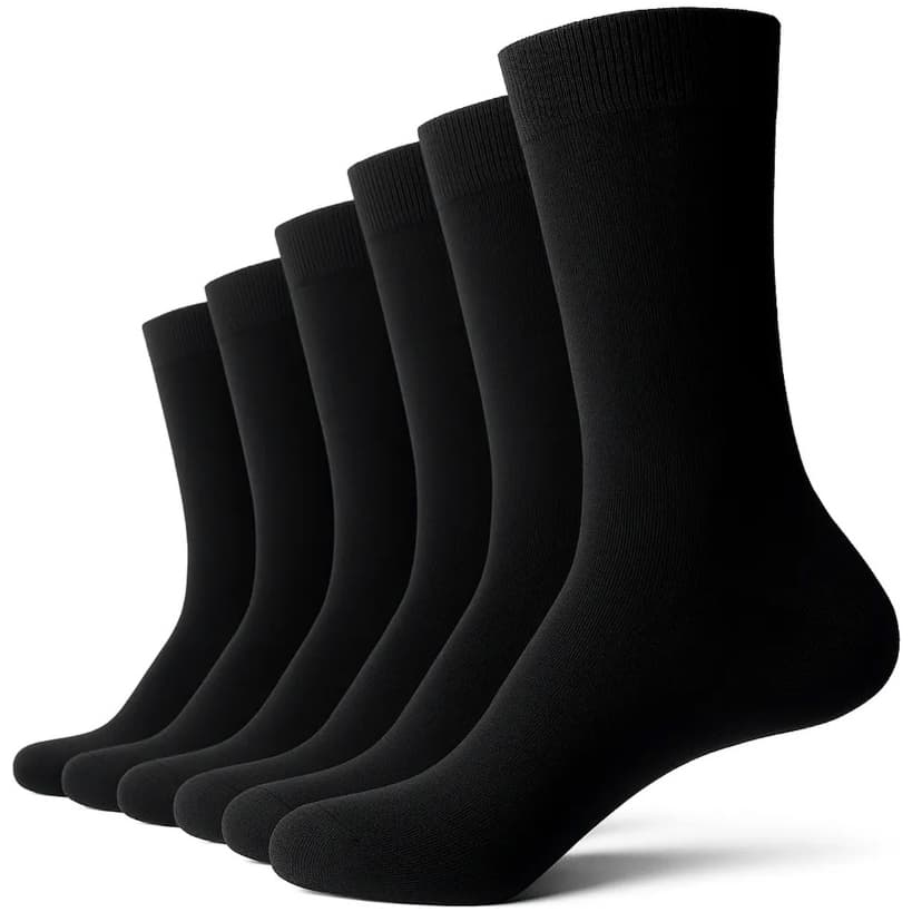 Kit 6 Pares Meias Lupo Social Meia Cano Alto Elegante Confortável Masculina Algodão Frio Original