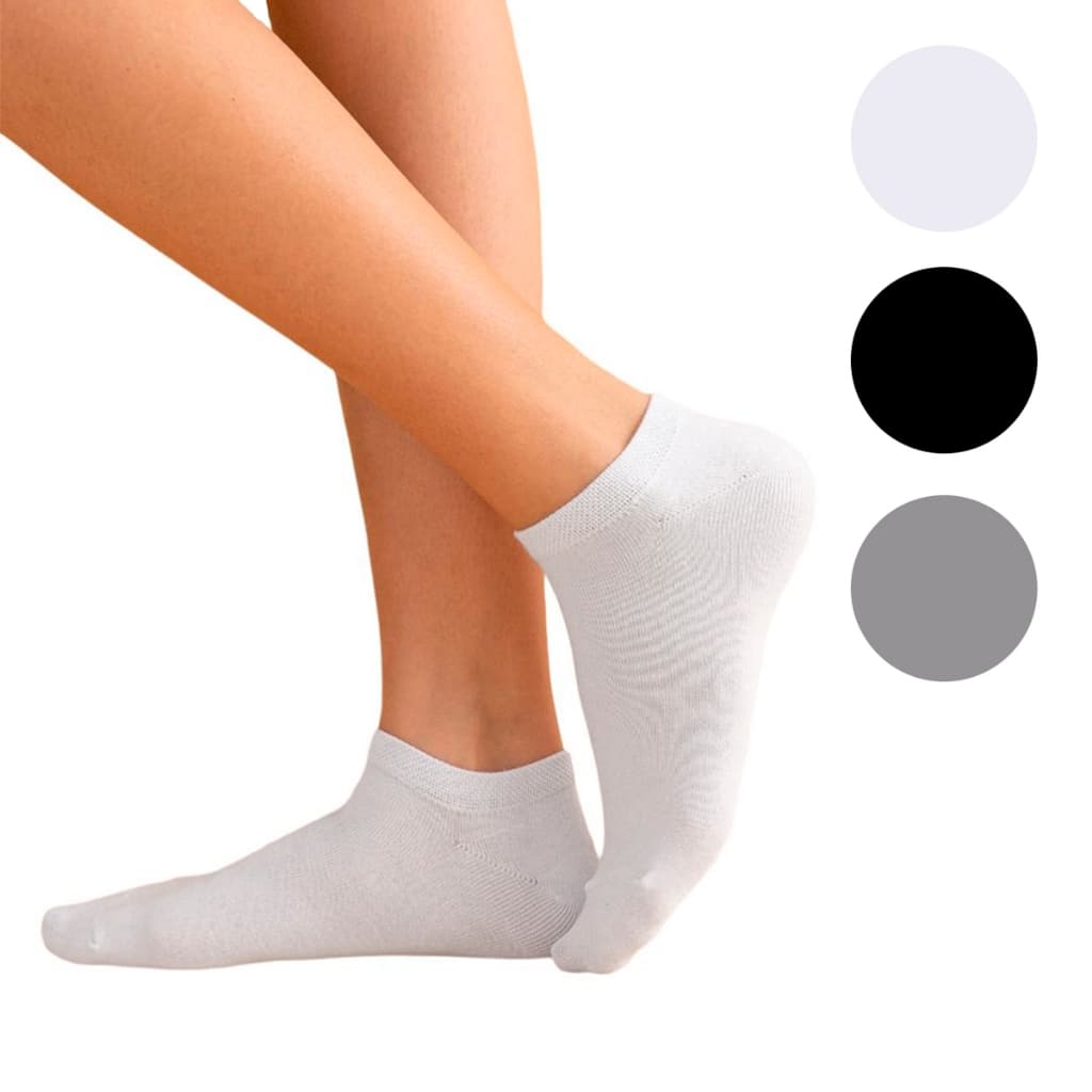 Kit 12 Pares Meia Feminina Soquete Cano Curto Sport Meias Meia Feminina Kit Meias Soquete Feminina