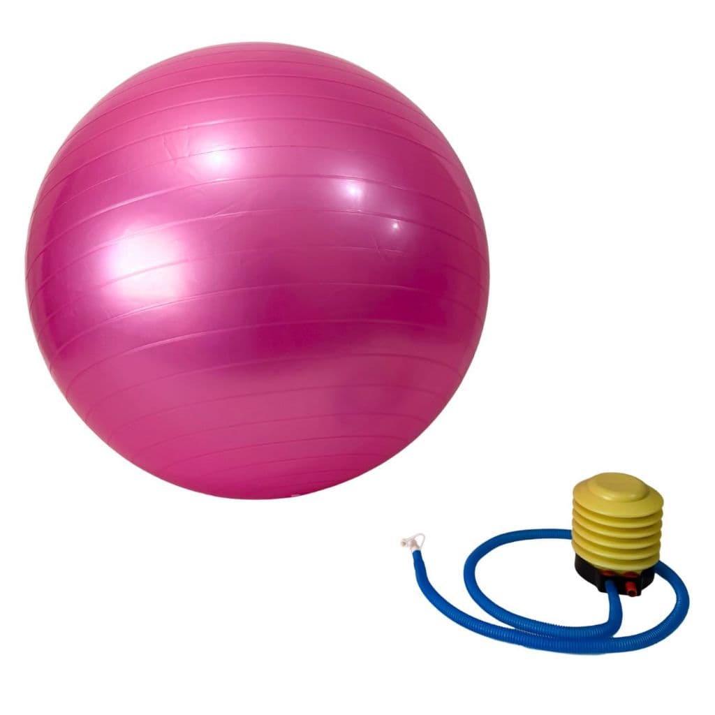 Bola de Pilates 75 cm Bola Suíça com Inflador Bola de Yoga Bola de Ginástica