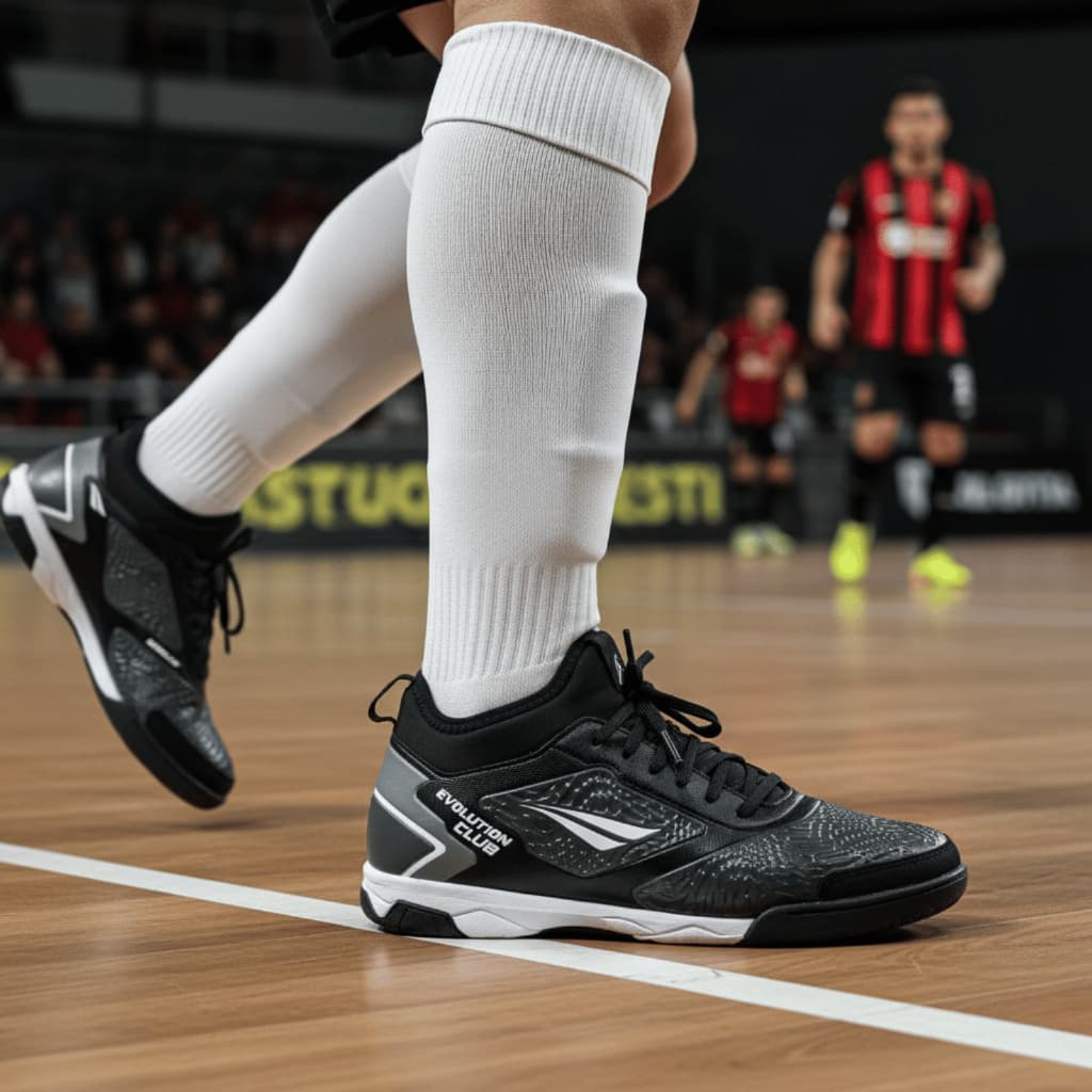 Chuteira Futsal Penalty Evolution Club Locker Y-1 Tenis de futsal Adulto Quadra Indoor Leve Confortável