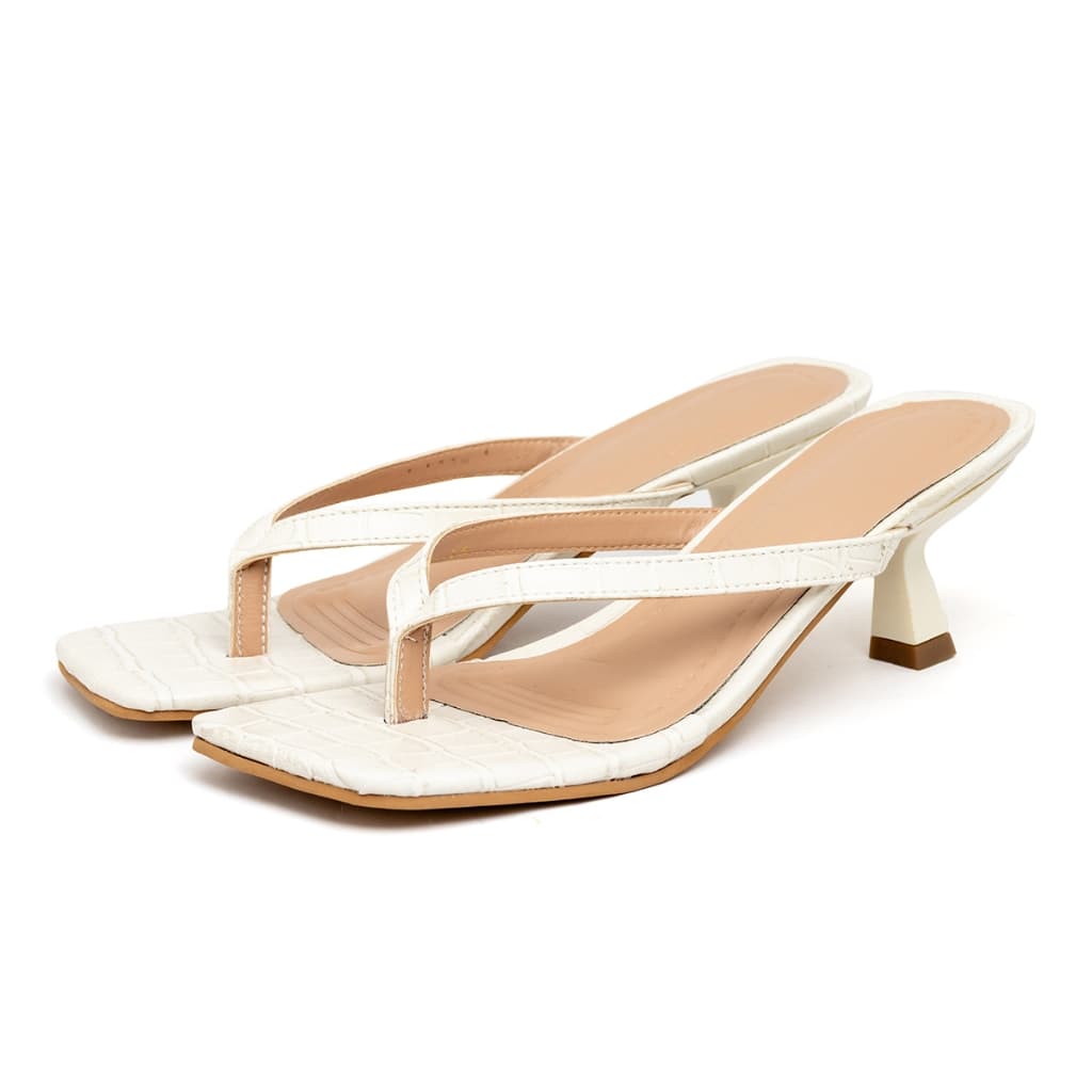 Tamanco Feminino Salto Kitten Heels Baixo Sandália Casual Chique