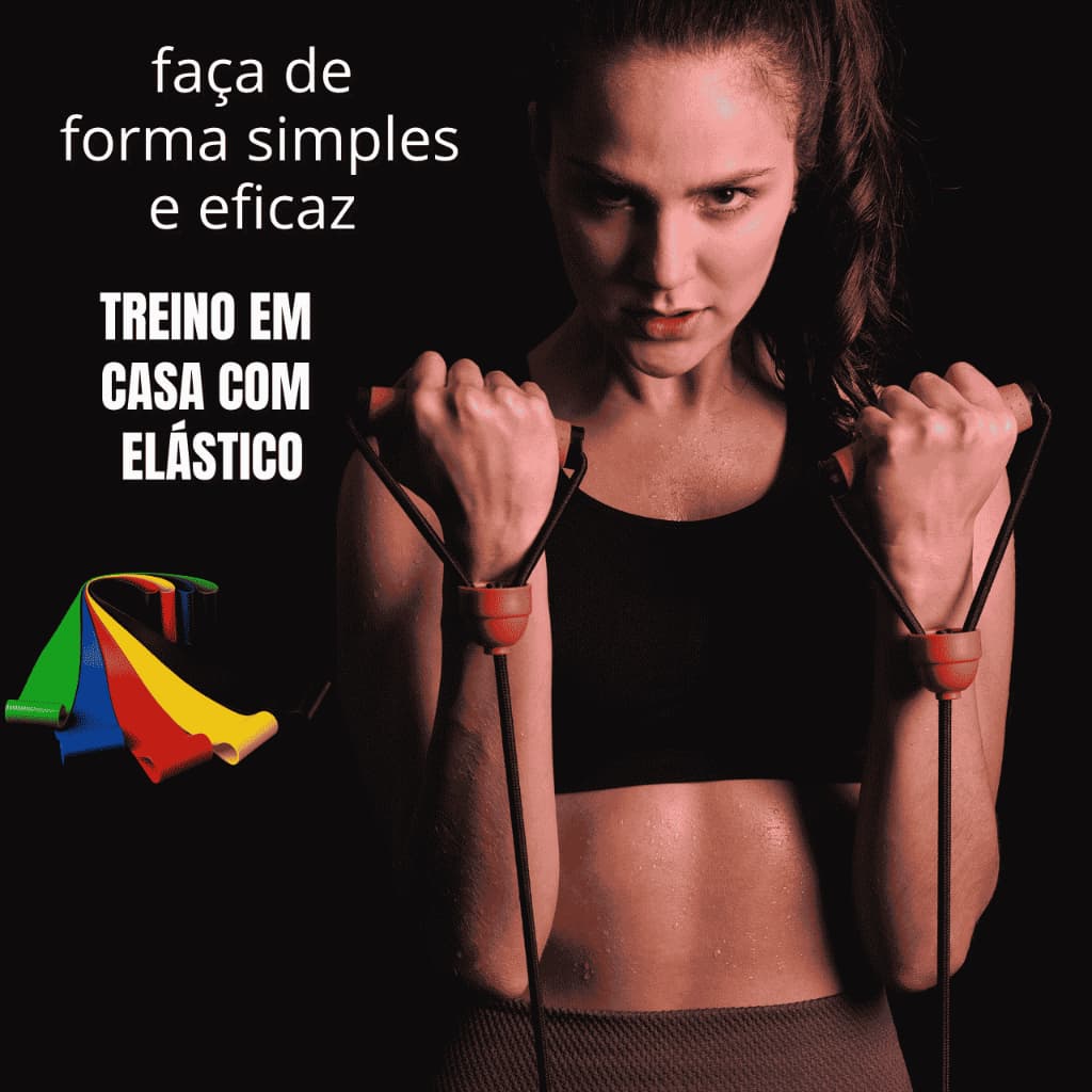Kit 5 Faixa Elástica Super Mini Band Para Treino Exercícios - MINI BAND 5 FAIXAS