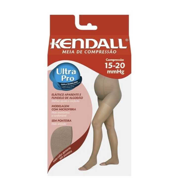 Meia Calça Gestante Kendall Média Compressão Sem Ponteira Cor Mel