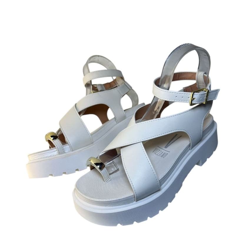 SANDÁLIA OFF WHITE VIZZANO TIRA DEDO/ SANDALIA DE DEDINHO/ PAPETE/BIRKEN