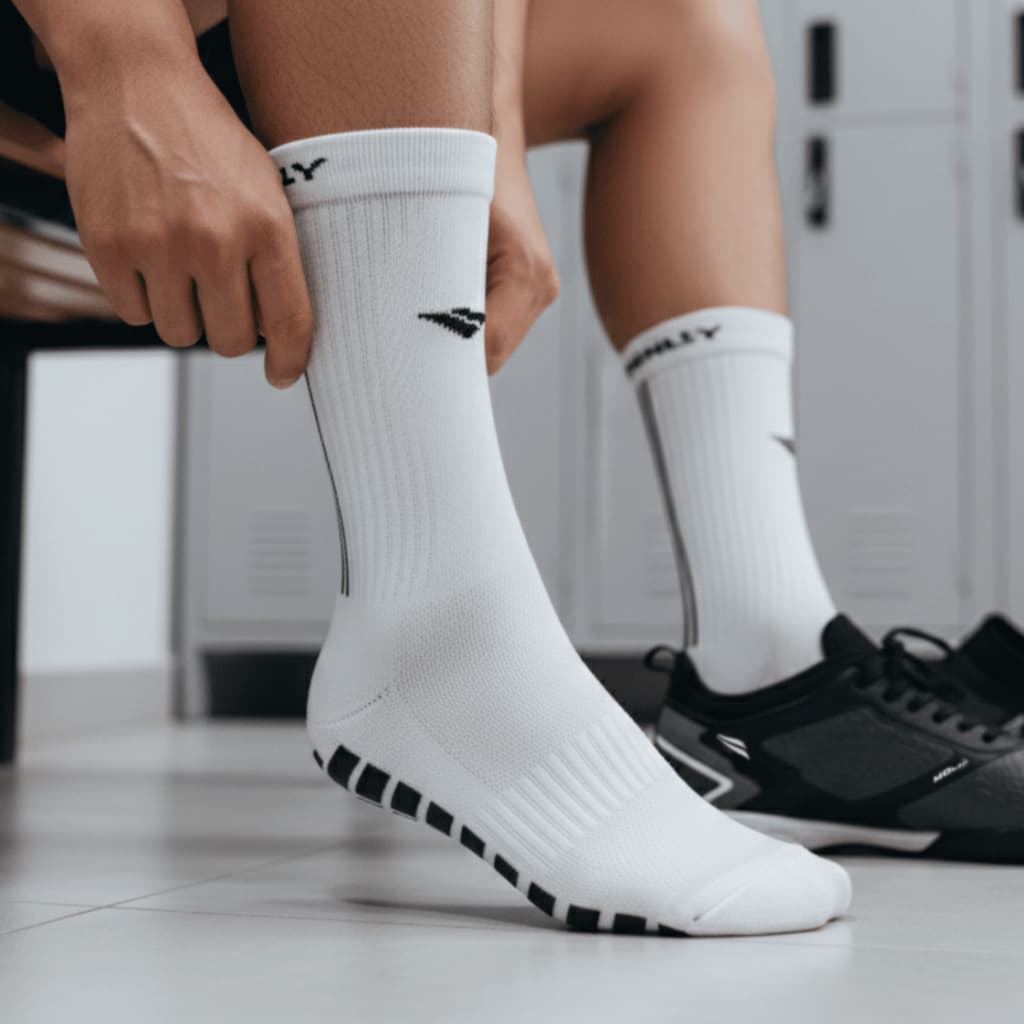 Meia Esportiva Penalty Meia para jogar futebol Perf Grip Penalty Esportiva Antiderrapante