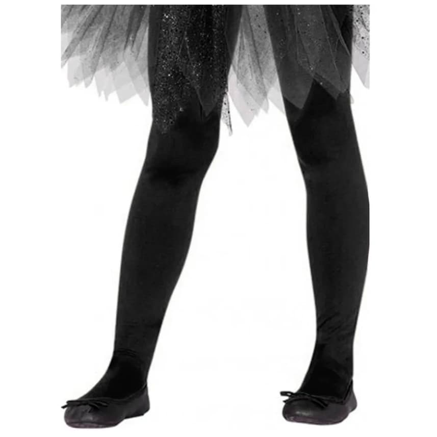 Meia Calça Inteira Tamanho INFANTIL cor Preta para Crianças - Ballet Fantasia Cosplay Anime e Dorama
