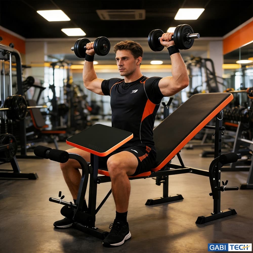 Estação De Musculação Banco De Supino Equipamentos De Ginástica Com Banco Pastor Removível