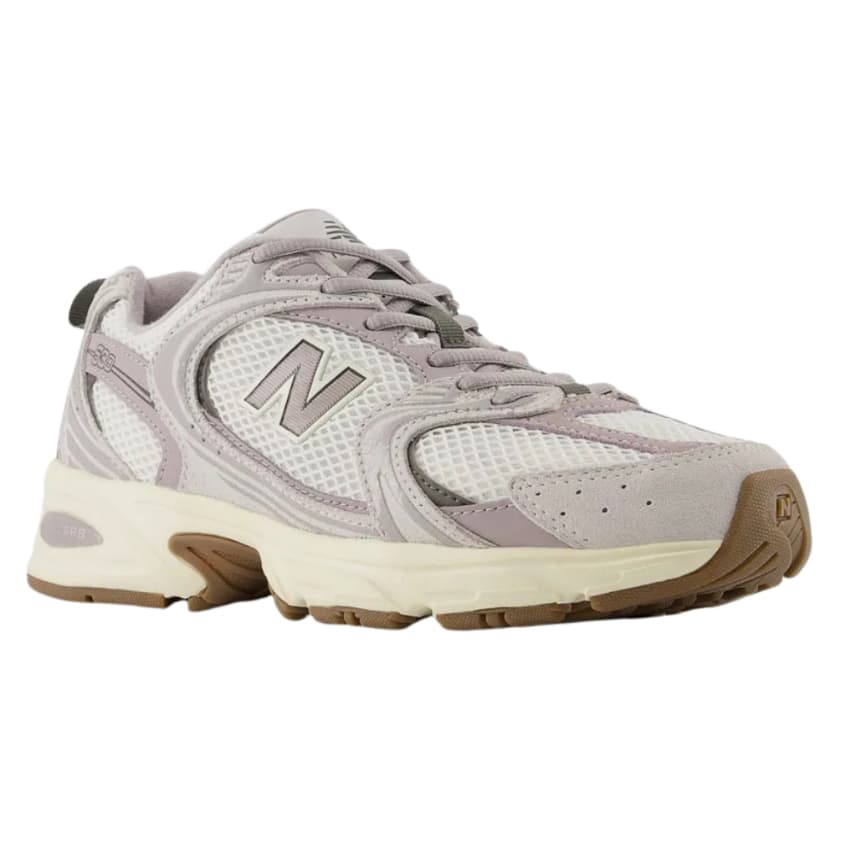 Tênis Feminino New Balance 530 Esportivo Cinza e Branco com Sola Robusta