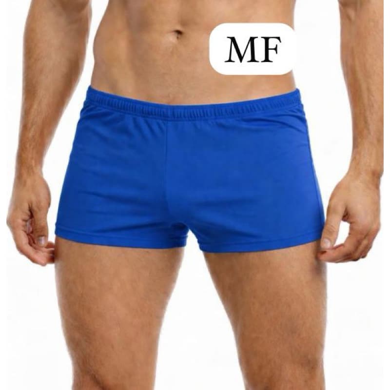 Sunga masculina Boxer com proteção UV sunga rosa, sunga vermelha, azul
