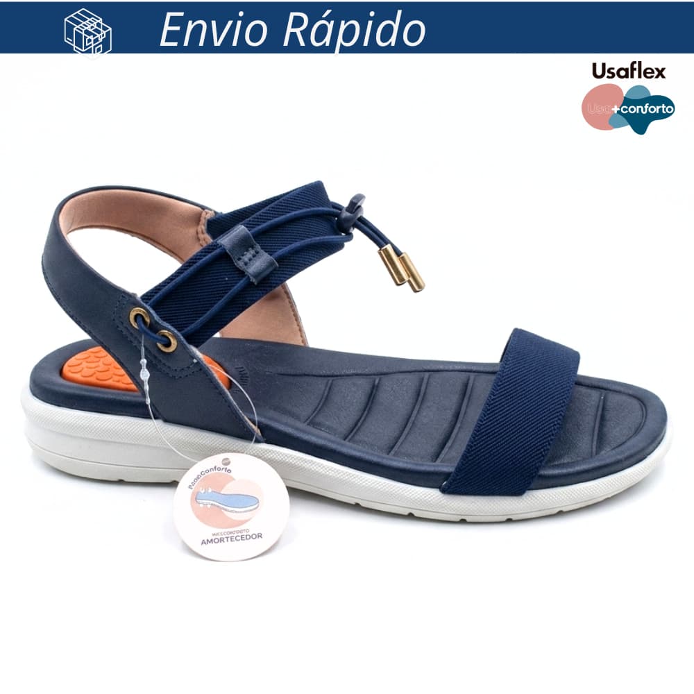 Sandalia Usaflex Amortcedor Elástico Regulável