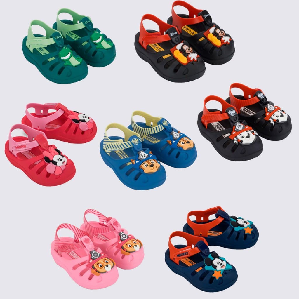 Sandália Babuche Infantil Grendene Disney Mickey Patrulha Canina - Grendene Kids