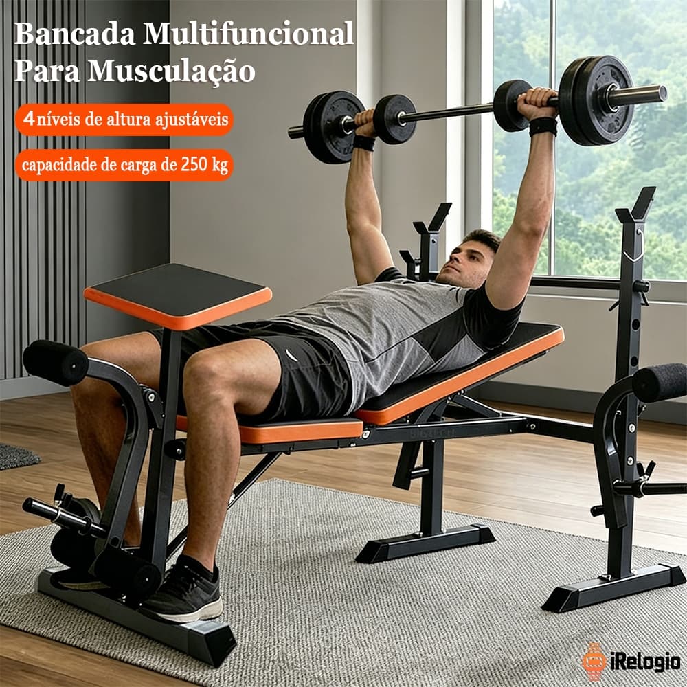 Banco De Musculação Banco De Supino Equipamento De Musculação Para Academia E Treino Em Casa