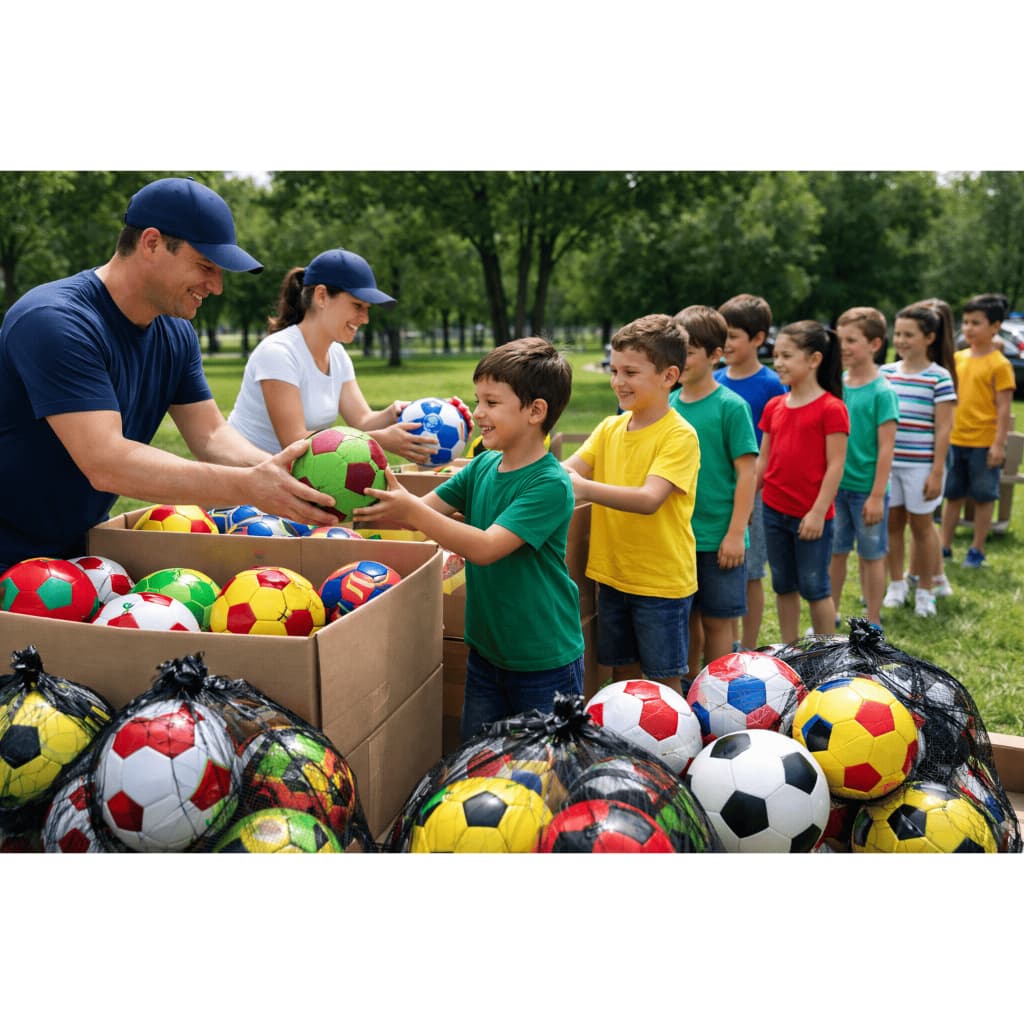 Kit 50 Bolas De Futebol N°5 Couro Sintético Costurada Bola de Futebol Tradicional Bola Infantil