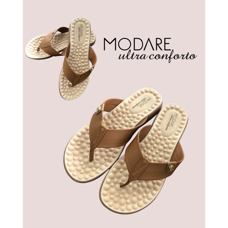 Sandália Feminina Modare Ultraconforto Num: 37 - Sandália Modare Nature Floather leve e macia.