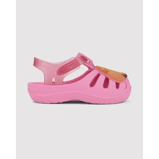 Sandália Grendene Kids Gkids Lumy - Rosa/Rosa Transparente