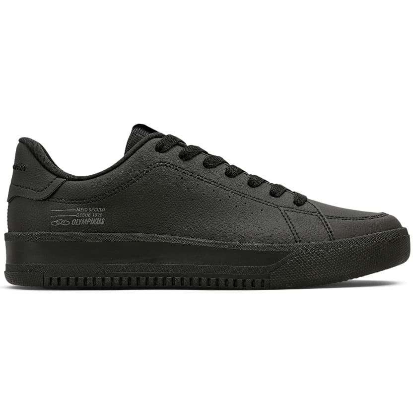 Tênis Olympikus Eros Casual Original preto com sola grossa