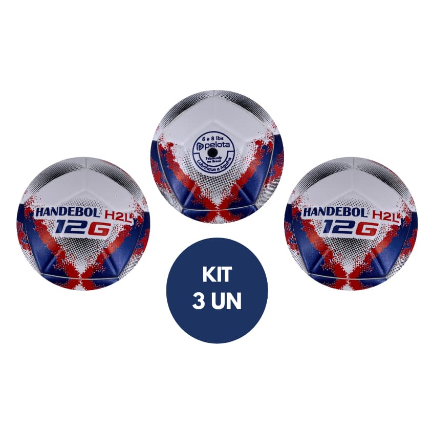 Kit 3 Bolas HANDBALL H2L Pelota VITE - Bola de Handebol
